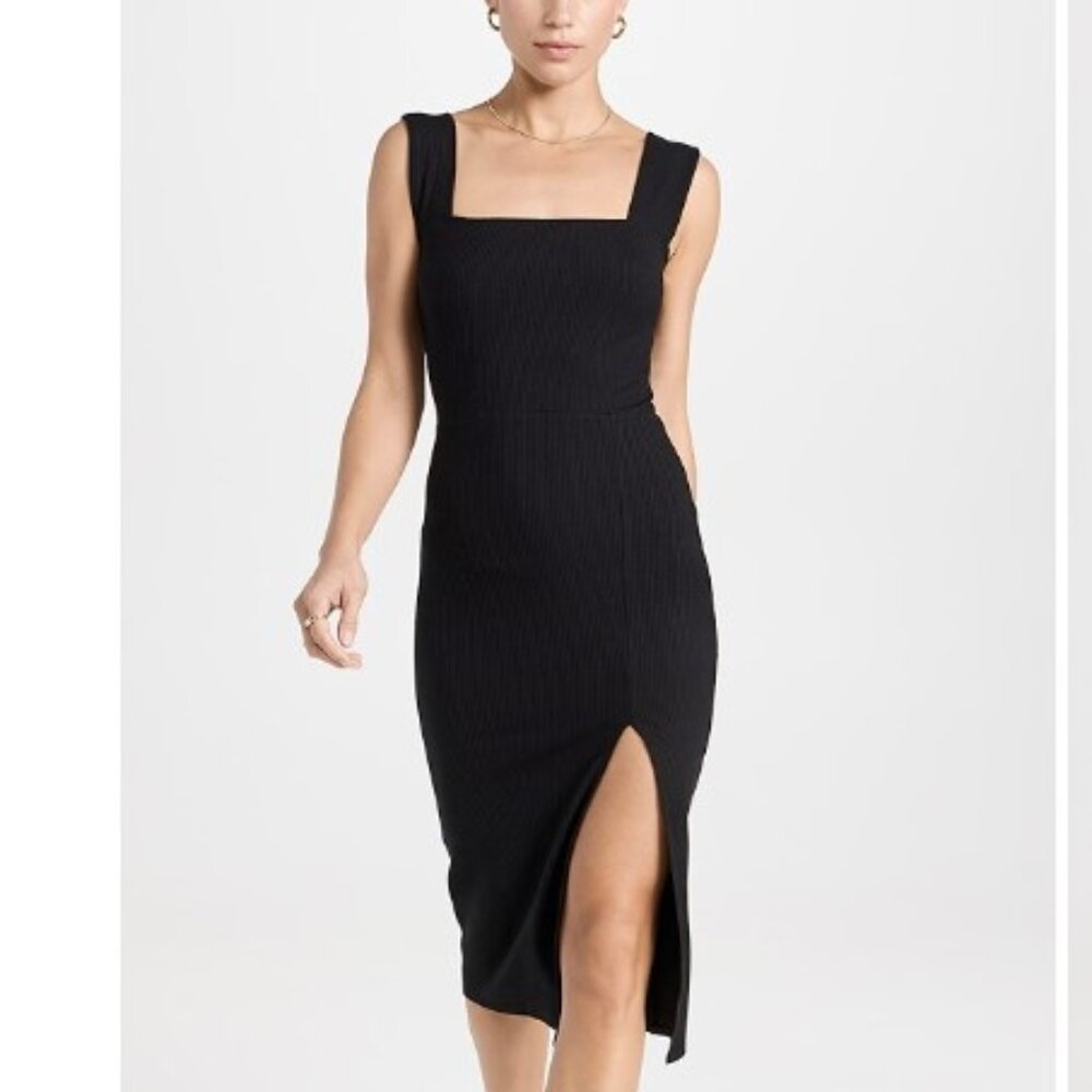 Reformation Cassi Knit Dress Black - Size XL